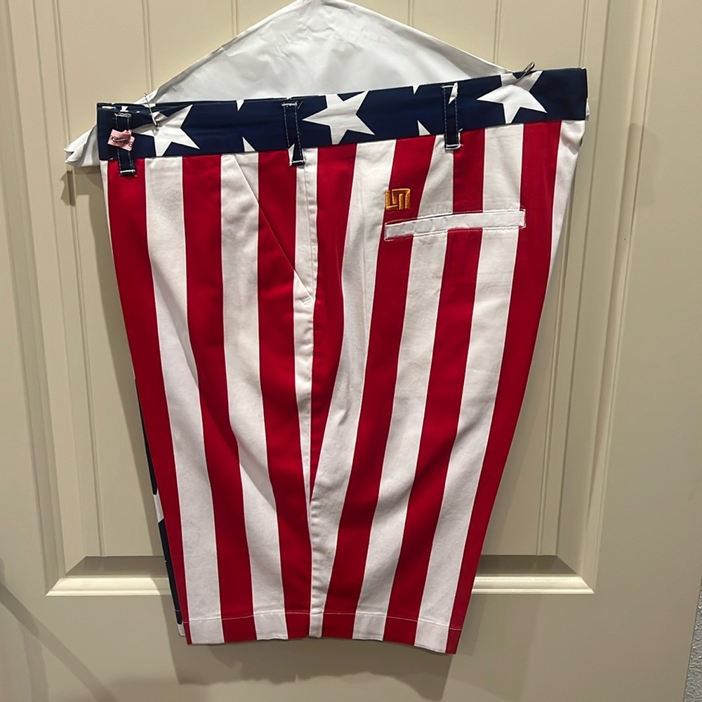 Loudmouth  Golf stars and stripes shorts. For Fourth of July.
